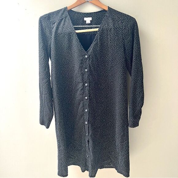 J Crew polka dot button down dress size XXS - Picture 2 of 5